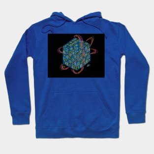 Quantum Sapphire Cube Hoodie